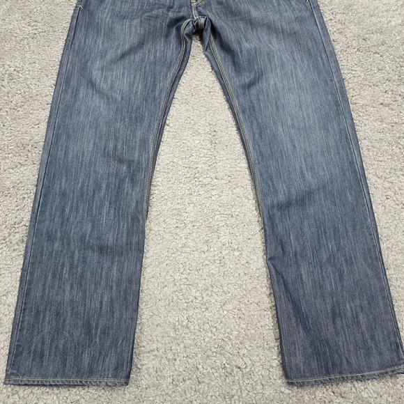 Levis 514 Jeans Mena 38x34 Blue Slim Straight Medium Wash Denim Skater Y2K‎ - Picture 2 of 14